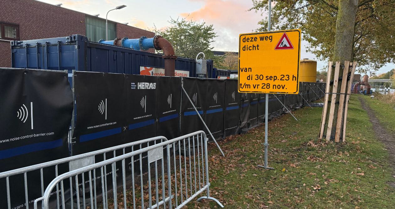 Wegwerkzaamheden Lovensekanaaldijk, Tilburg.