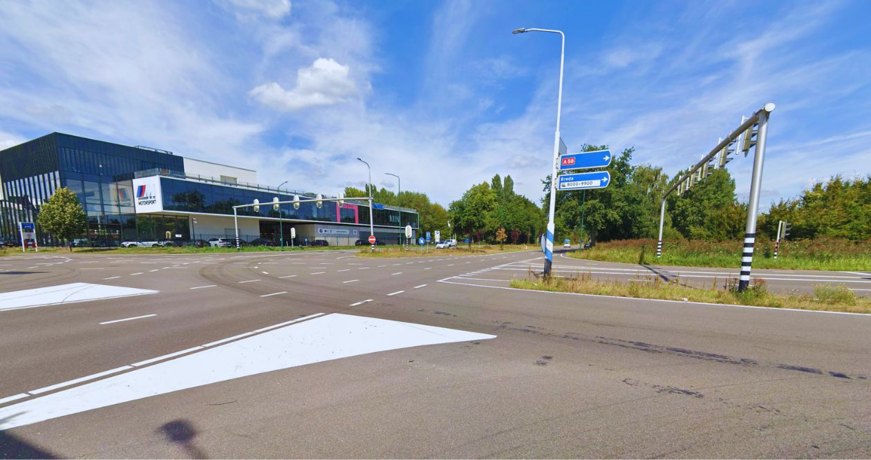 Wegwerkzaamheden Kempenbaan Tilburg.