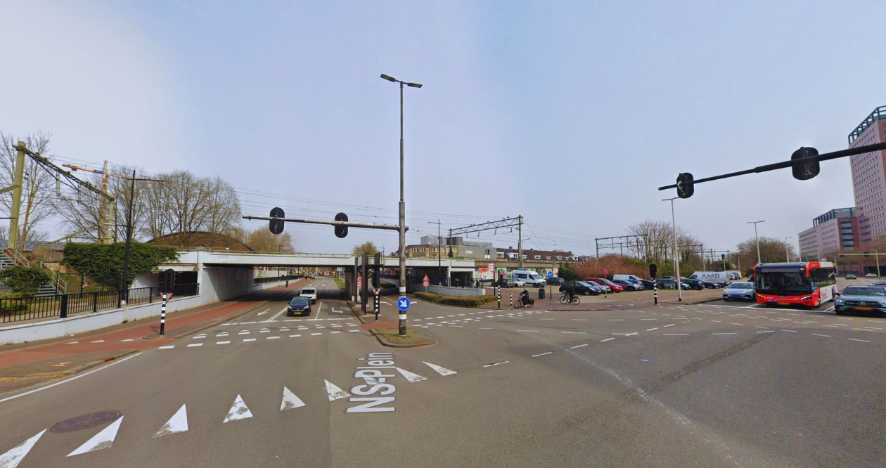 Wegwerkzaamheden NS-Plein en Heuvelring Tilburg.